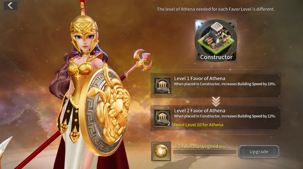Assignment system where powerful gods contribute to Sacred Land development